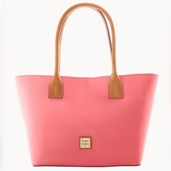 Dooney & Bourke Medium Russel tote, Saffiano leather, color  Bubblegum pink💕 - Picture 2 of 14